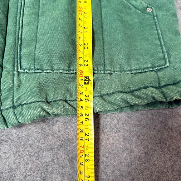 BDG Shearling-Collared Quilted Green Warm Bomber Jacket Coat Men’s Size S - Picture 14 of 14